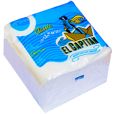 Servetele de masa albe 25 x 25 cm El Capitan 100 buc